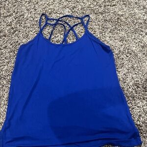 Blue Strappy Women’s Tank Top